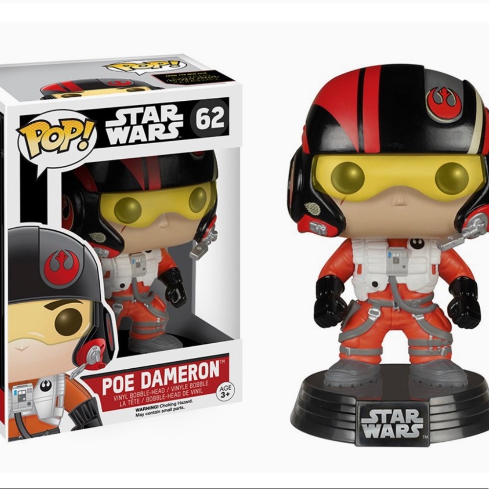 Funko Pop! Collectible Star Wars Poe Dameron Vinyl Bobble Head